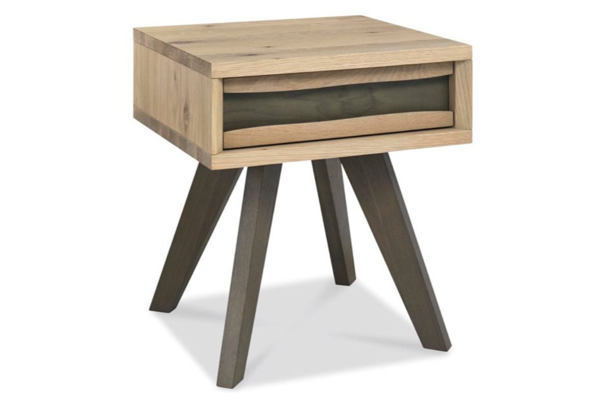 Sopha Pepper Aged Oak Lamp Table With Drawer
