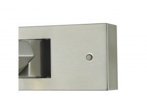 Luca Satin Chrome LED Wall Light Button Switch