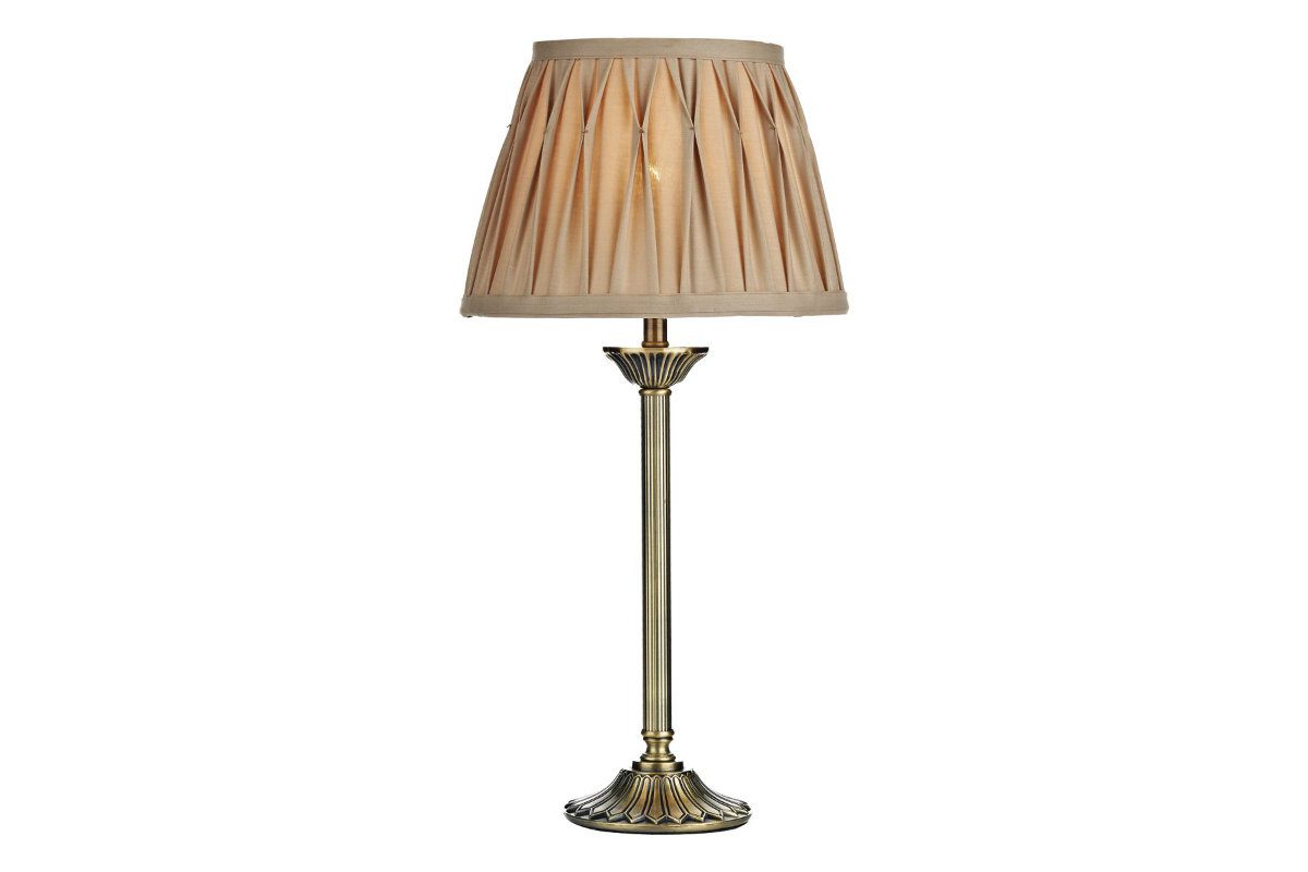 Thea Antique Brass Table Lamp with shade
