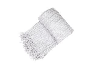 Knitted Grey Throw