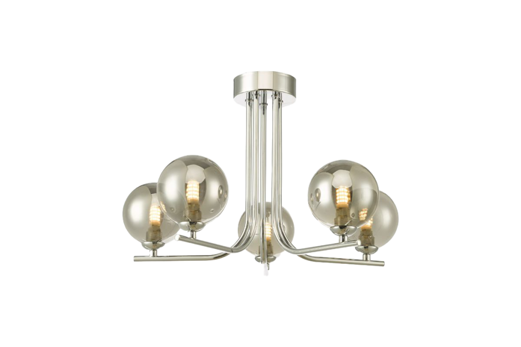 Sopha Sopha Dorado 5 Light Semi Flush Ceiling Light in Polished Chrome 3 lighting somerset
