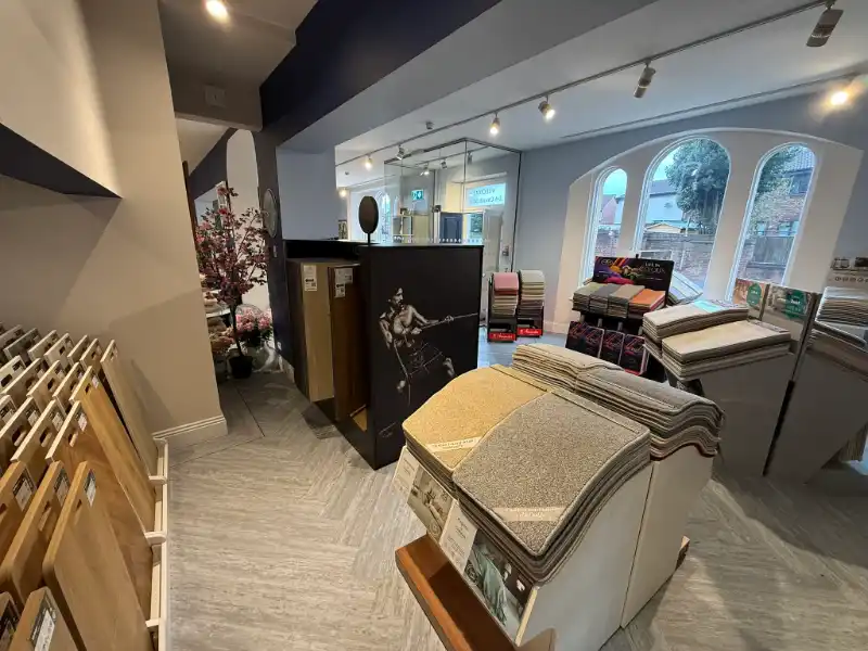 Work In Progress... The first glimpse of the Sopha carpet & flooring department